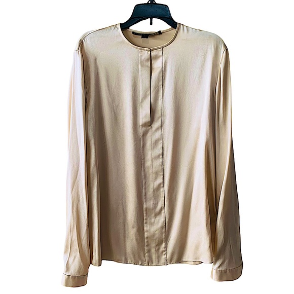 Ralph Lauren Tops - Ralph Lauren Black Label Ivory Silk Blouse Size 4